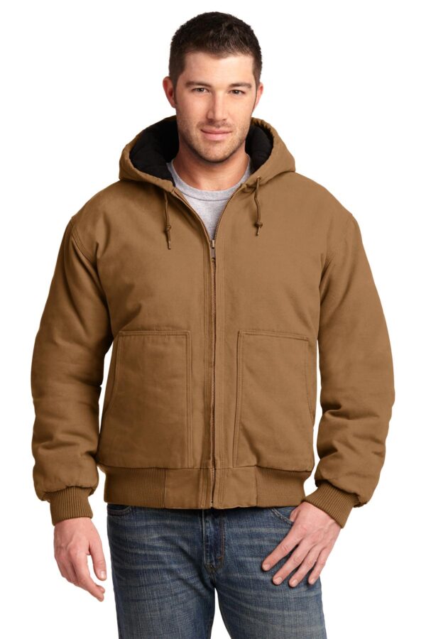 CornerStone Washed Duck Cloth Insulated Hooded Work Jacket. CSJ41 - Image 3