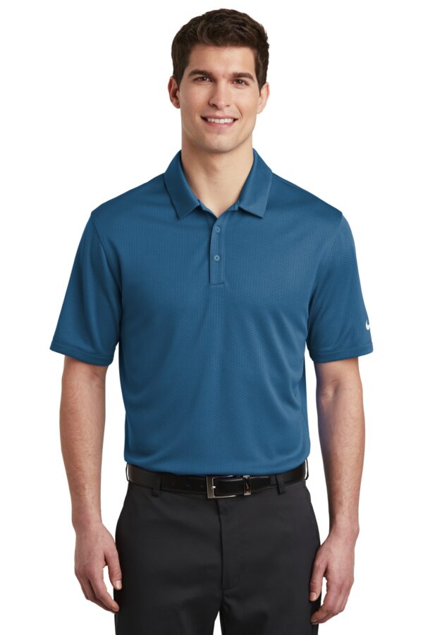 Nike Dri-FIT Hex Textured Polo. NKAH6266 - Image 3