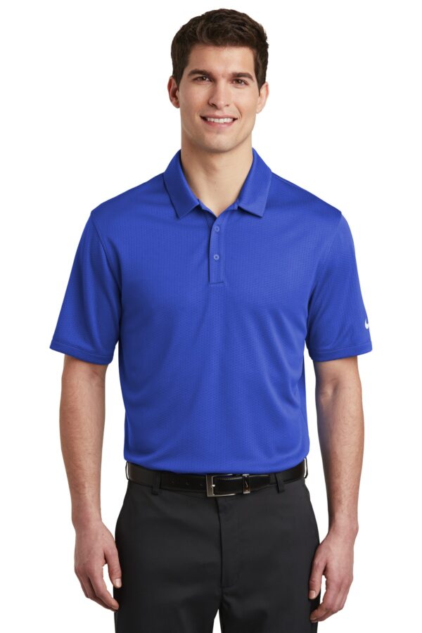 Nike Dri-FIT Hex Textured Polo. NKAH6266 - Image 5