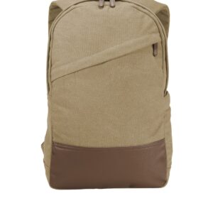 Port Authority Cotton Canvas Backpack. BG210